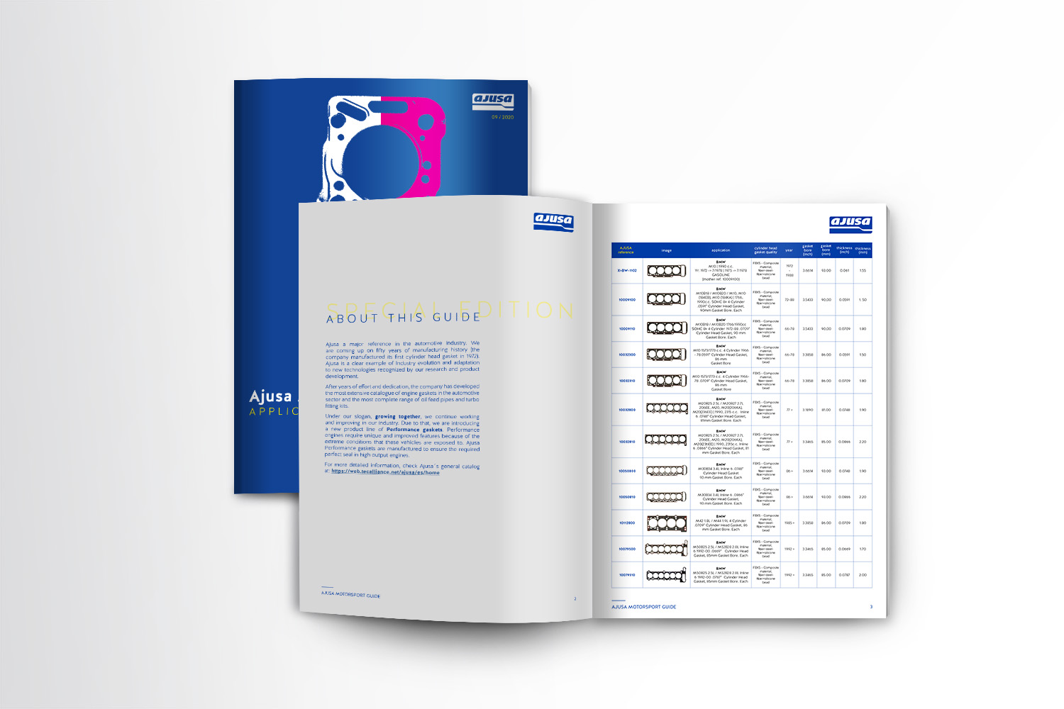 Motorsport gaskets catalog